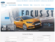 Tablet Screenshot of fordhermosillo.mx